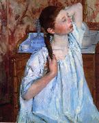 Girl Arranging her Hair Mary Cassatt